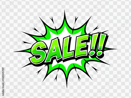  "Exciting Green Sale Banner - Discount Promotion Offer"