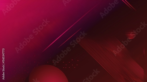 Abstract sci-fi design featuring maroon, burgundy, and wine red gradient