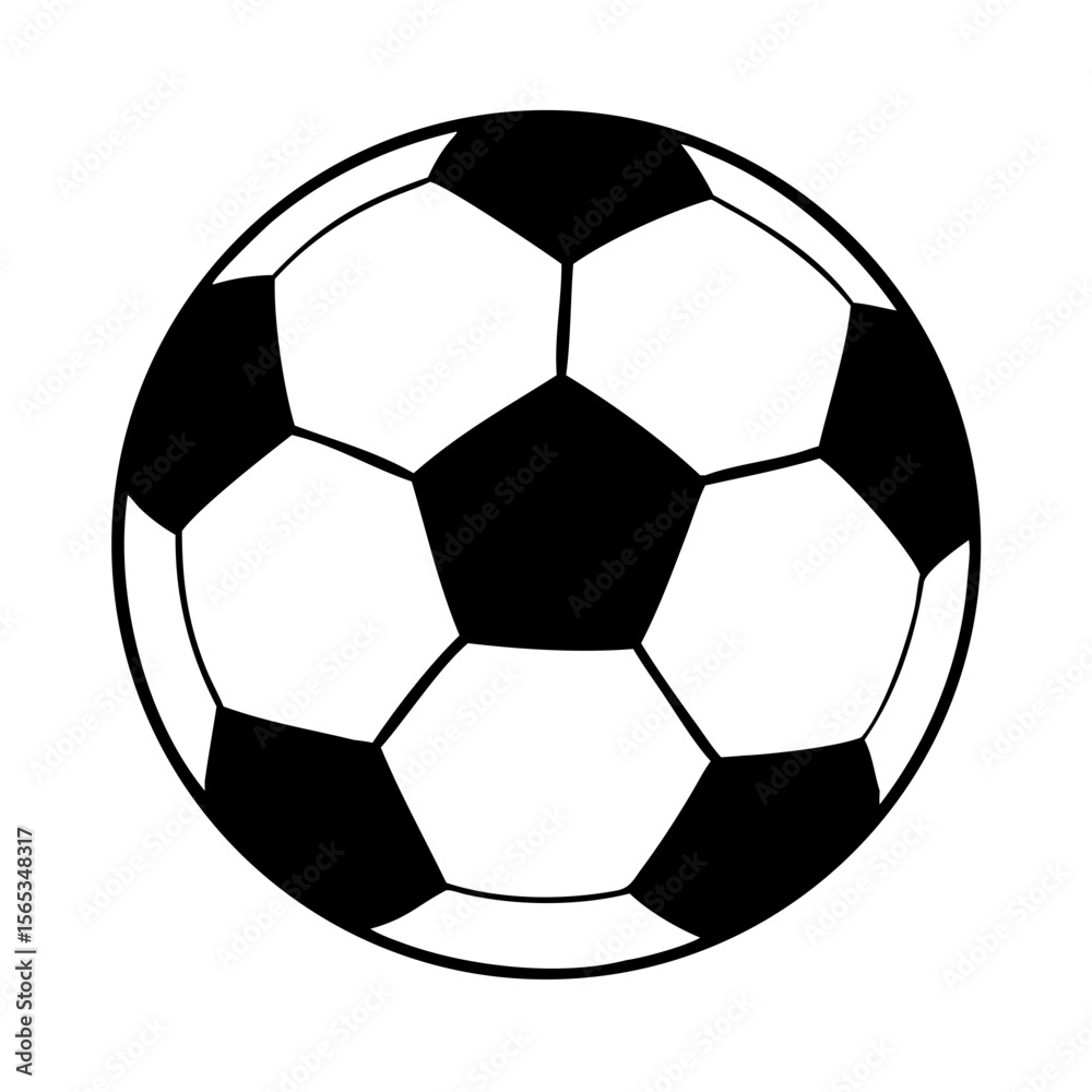 Fototapeta premium soccer ball on white background