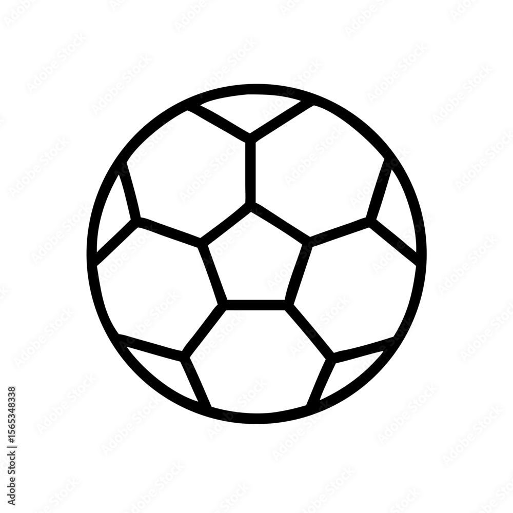 Fototapeta premium soccer ball on white background