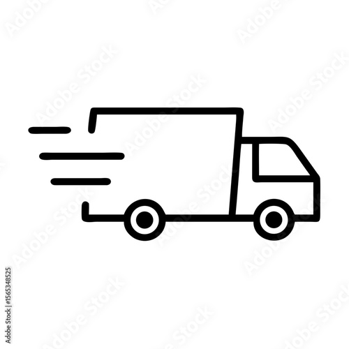 vector delivery truck icon