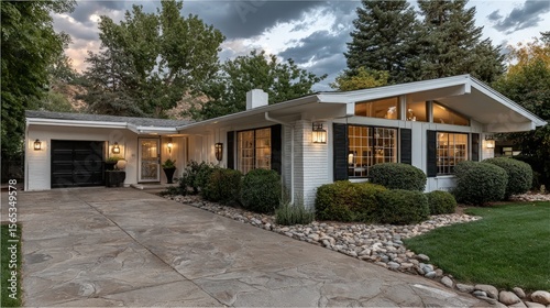 Real estate Affordable mid-century ranch style house classic curb appeal maintained updated kitchen bathrooms added recently