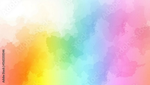 Heller Aquarellverlauf in zarten Regenbogenfarben. Sanfter Farbverlauf perfekt als Hintergrund oder kreatives Design-Element.