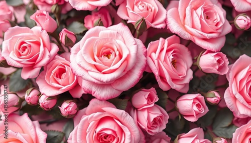 Seamless pink rose wallpaper, delicate floral design, graphic, high-resolution