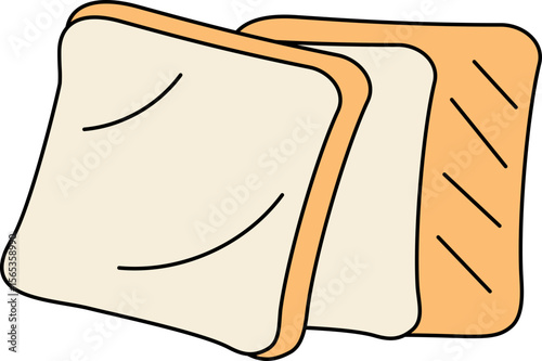 Bread Watercolor Style Illustration