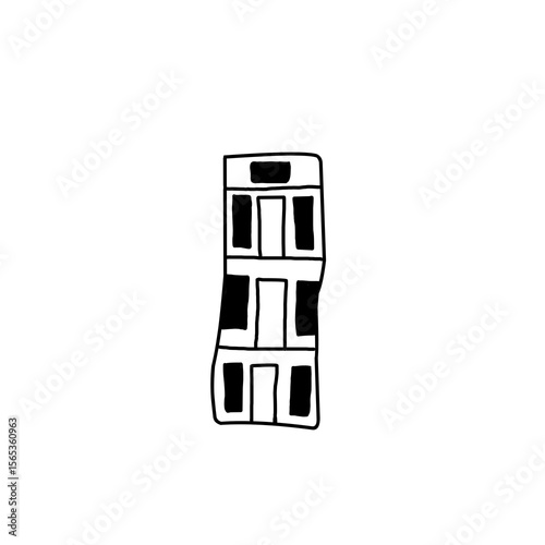 vector illustration of a modern building