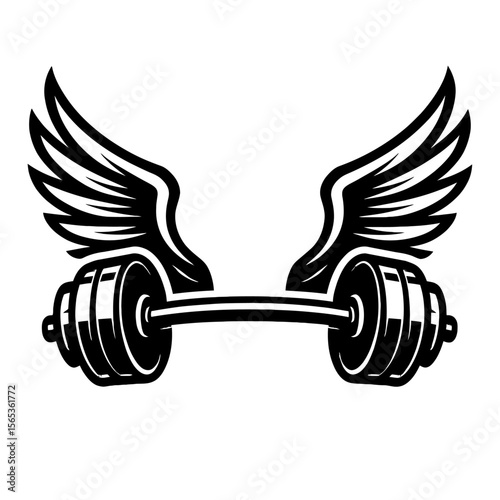 Dynamic Flying Dumbbell with Wings - Power and Speed Fitness Concept