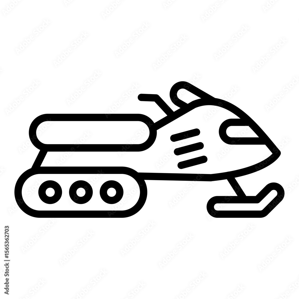 Fototapeta premium Snowmobile Icon