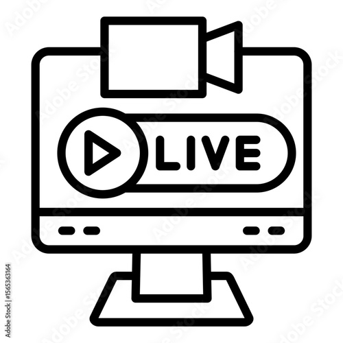 Live Broadcast Icon