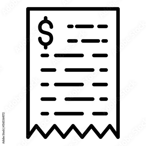 Customs Receipt Icon
