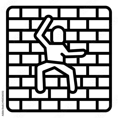 Wall Climbing Icon