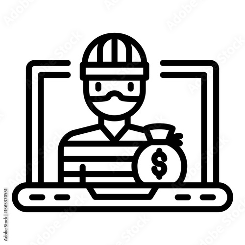 Online Robbery Icon