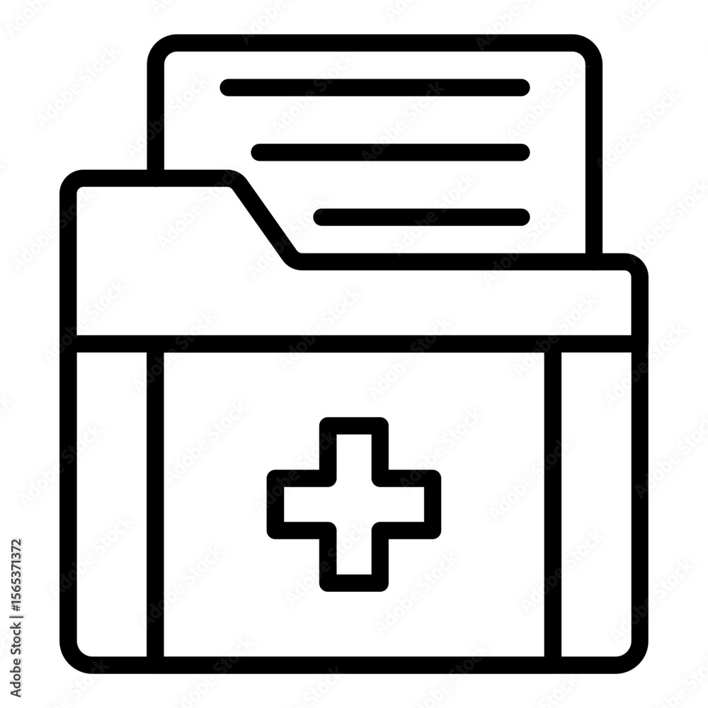 Fototapeta premium Medical Folder Icon