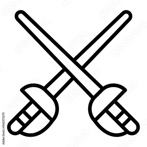 Fencing Sports Icon