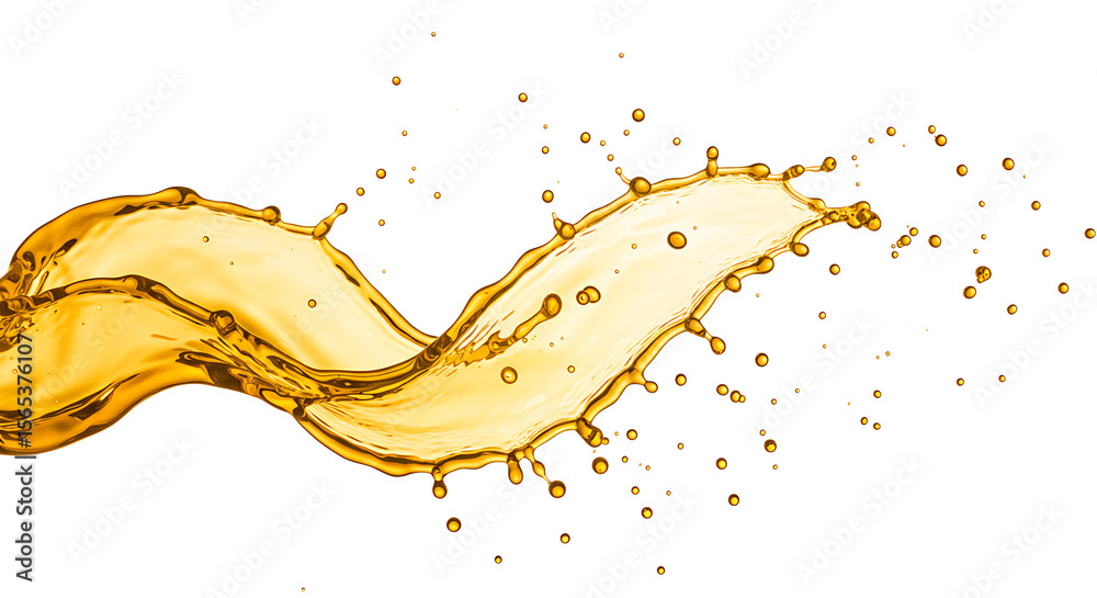 Fototapeta premium orange juice splash isolated on white