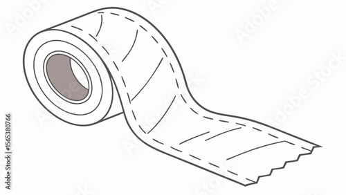 Roll of perforated paper towels kitchen cleaning supplies and household essentials for hygiene and cleanup