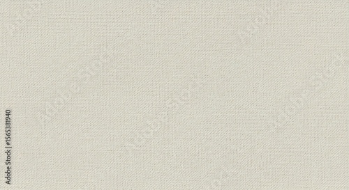 Full frame closeup of light beige canvas fabric showing its uniform woven texture