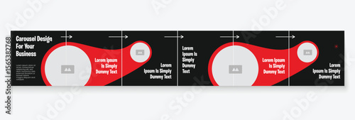 Instagram carousel template layout design for five tips sharing on social media. Linkedin carousel banner design vector template	