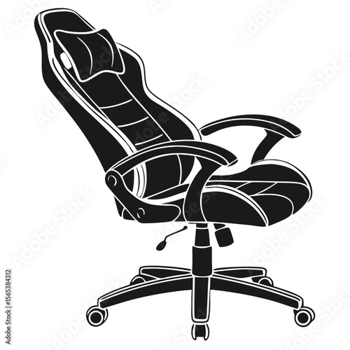 Ergonomic Gaming Chair Silhouette