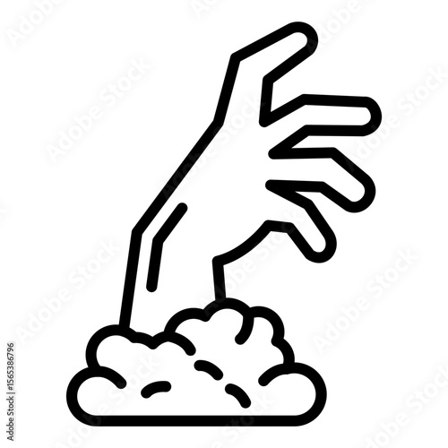 Scary Hand Icon