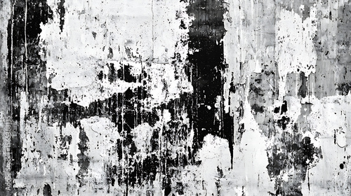 Wallpaper Mural A black and white photo of a wall with graffiti on it Torontodigital.ca