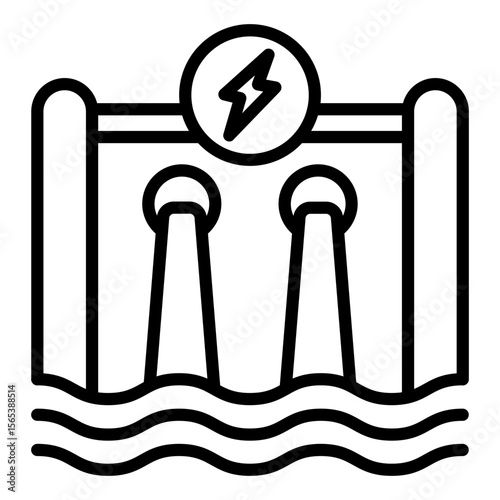 Hydroelectricity Icon