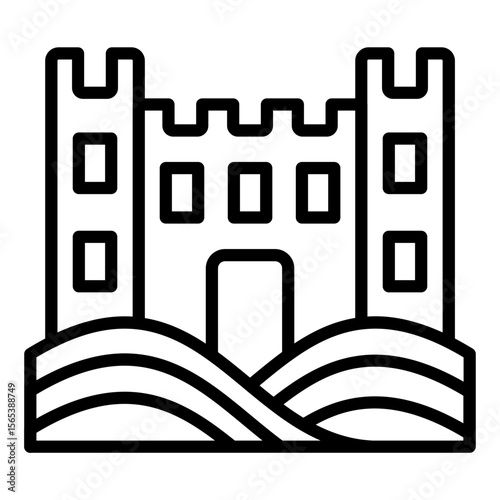 Castle Landscape Icon