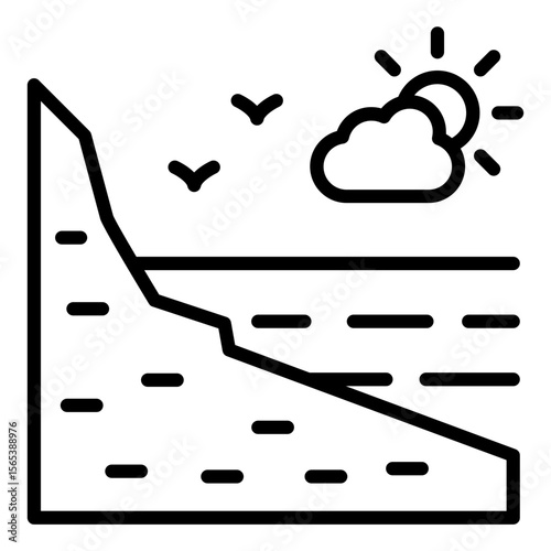Shore Landscape Icon