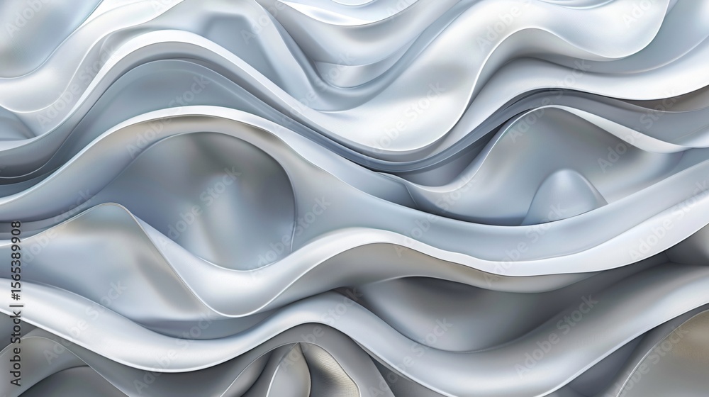 Fototapeta premium Abstract background with overlapping shades of silver gradient