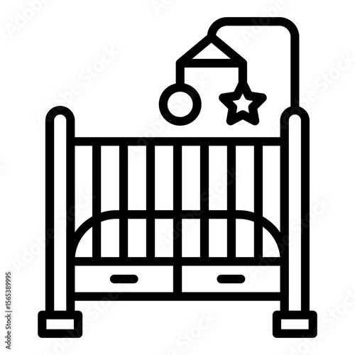Baby Crib Icon