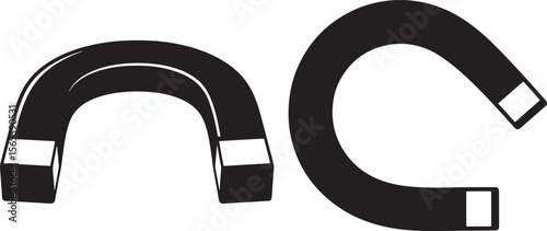Magnet science object shape vector illustration