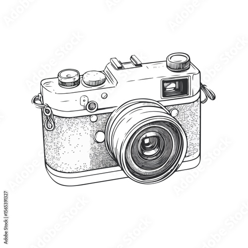 Fun and Whimsical Cartoon Camera Vector Illustration
