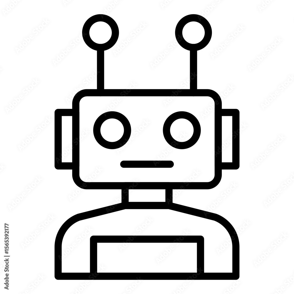 Naklejka premium Robotics Icon