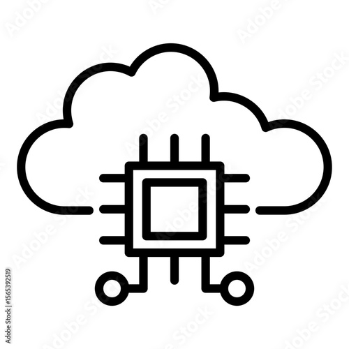 Cloud Based Architecture Icon
