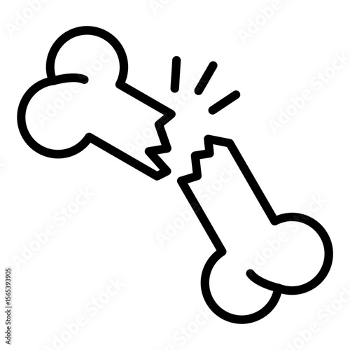 Broken Bone Icon