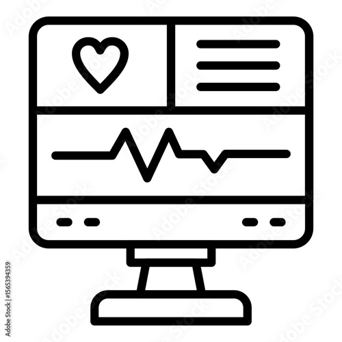 Heart Monitoring Icon