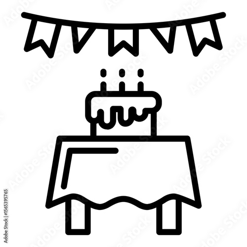 Birthday Table Icon