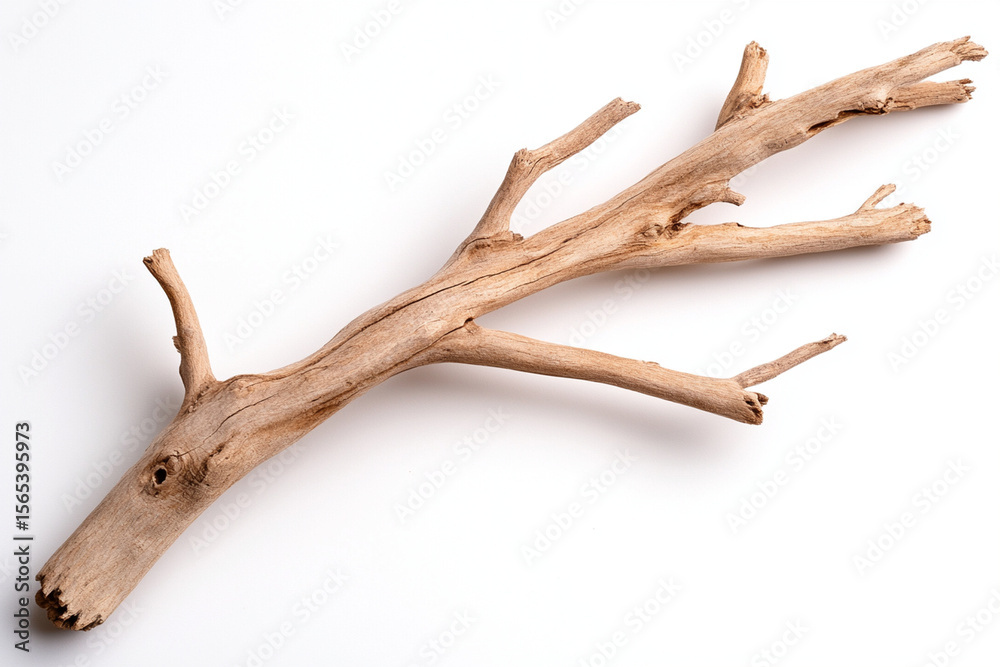 Naklejka premium Driftwood piece showcasing unique natural textures and forms