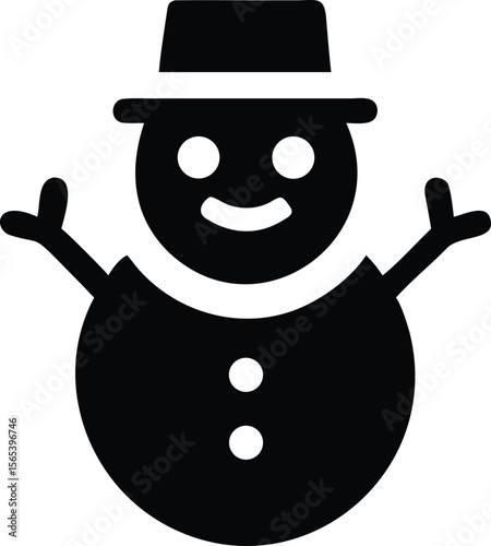 christmas snowman icon