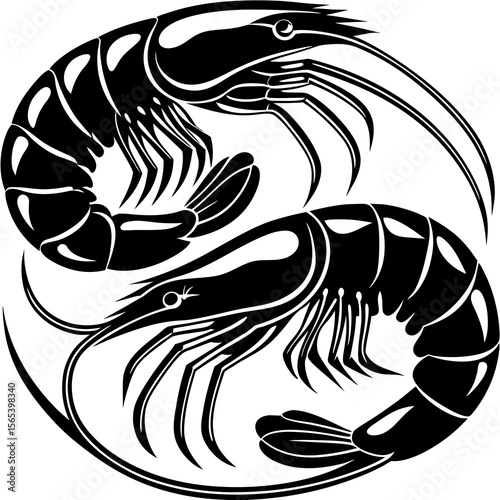 black and white fish tattoo