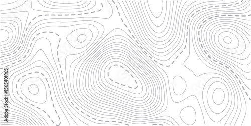 Topographic map background geographic line map with elevation assignments. Modern design with White background with topographic wavy pattern design.paper texture Imitation of a geographical map shades