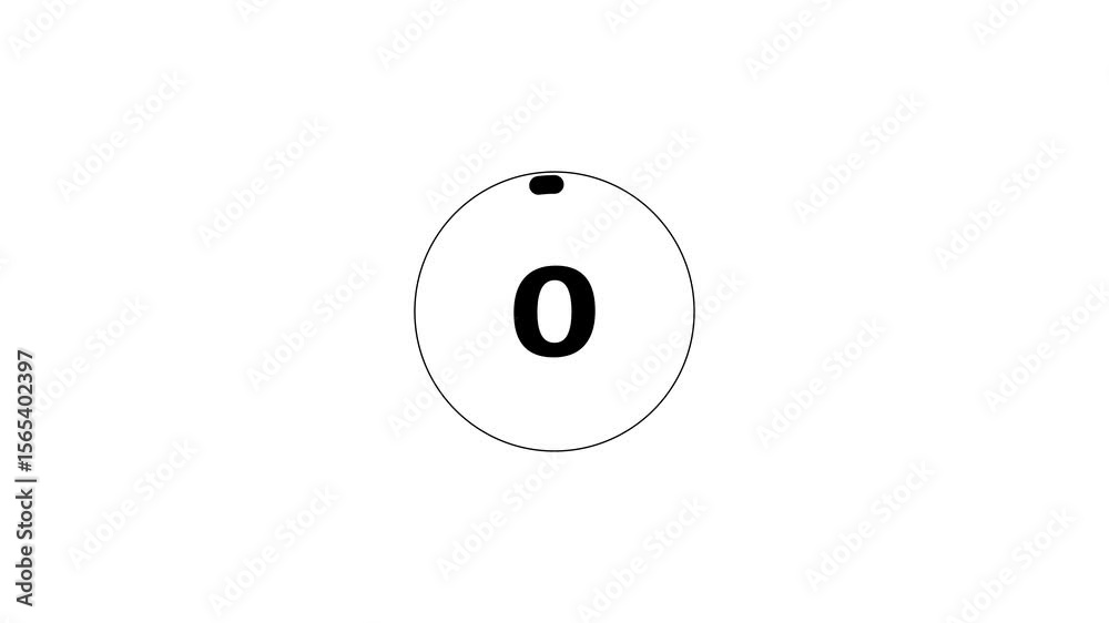 Circle countdown timer one minute animation from 5 to 0 second animation on black background with alpha channel, 5 second countdown timer, Countdown video Circle countdown timer one minute animation from 5 to 0 second animation on black background with alpha channel, 5 second countdown timer, Countdown video