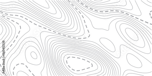 Topographic map background geographic line map with elevation assignments. Modern design with White background with topographic wavy pattern design.paper texture Imitation of a geographical map shades