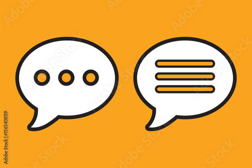 Comment icon set. Comments Vector icon. Chat icon. Web vector icon. 
