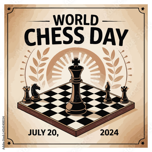 World Chess Day Observation Poster