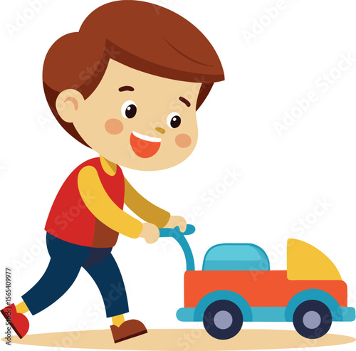 boy with car
