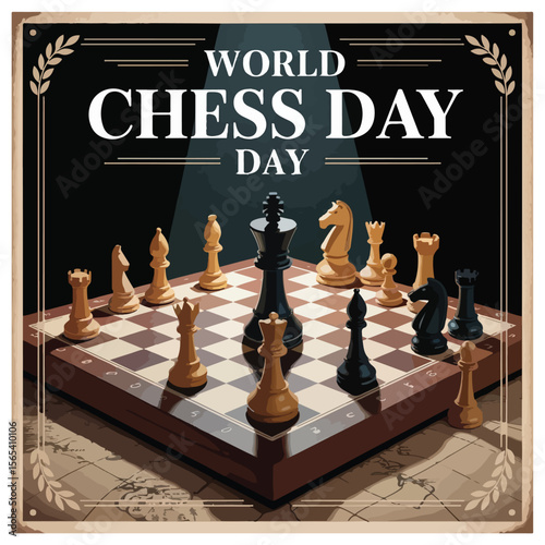 World Chess Day Observation Poster