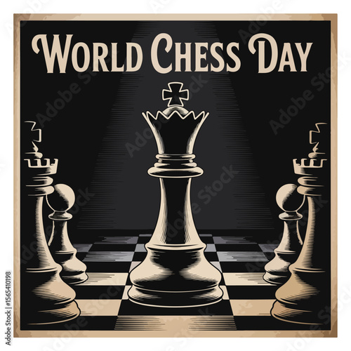 World Chess Day Observation Poster