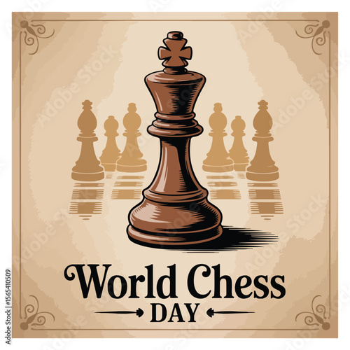 World Chess Day Observation Poster
