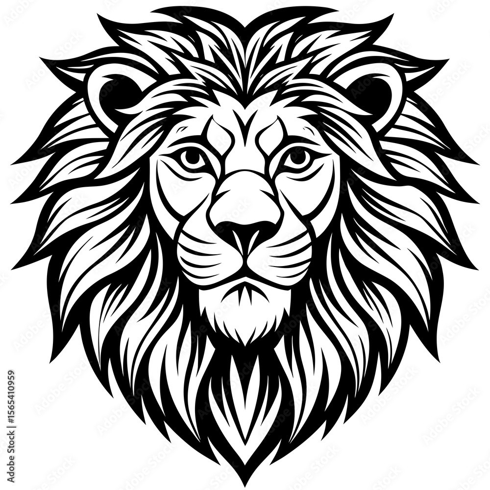 Obraz premium head of lion